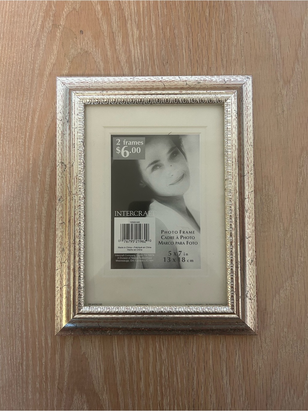 Intercraft Silver Distressed Photo Frame - 5x7